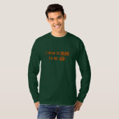 Grappig St Patricks Day Green T-shirt met lange mo (Voorkant volledig)