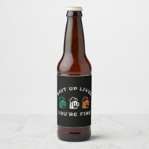 Grappig St. Patrick's Day Hou je kop lever je bent