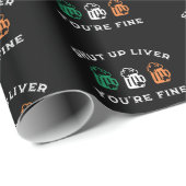 Grappig St. Patrick's Day Hou je kop lever je bent Cadeaupapier (Rol Hoek)