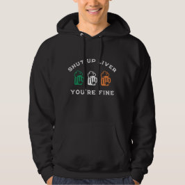 Grappig St. Patrick's Day Hou je kop lever je bent Hoodie