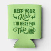 Grappig St Patricks Day Kiss Afschrikmiddel | Iers Blikjeskoeler (Achterkant)