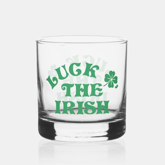 Grappig St Patricks Day Luck O' The Irish Group Whisky Glas (Voorkant)