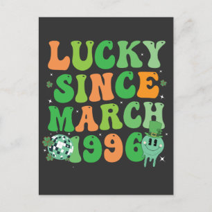 Grappig St Patrick's Day Lucky sinds maart 1996 Feestdagenkaart