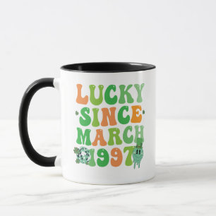 Grappig St Patrick's Day Lucky sinds maart 1997 Mok