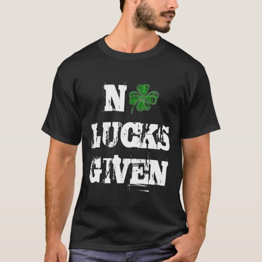 Grappig St. Patrick's Day No Lucks provided Shamro T-shirt (Voorkant)