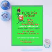 Grappig St. Patrick's Day Party Flyer (Enkel)