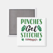 Grappig St. Patrick's Day Pinches krijgen titels Magneet (Voorkant / Achterkant)
