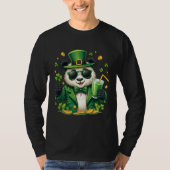 Grappig St Patrick's Day Shamrock Panda Lover Grap T-shirt (Voorkant)