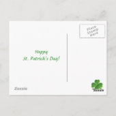 Grappig St. Patrick's Day Sign Post Briefkaart (Achterkant)