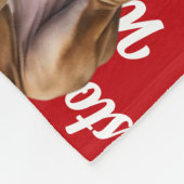 Grappig Staffordshire Dog Naam Patroon Kerstmis Fleece Deken (Hoek)