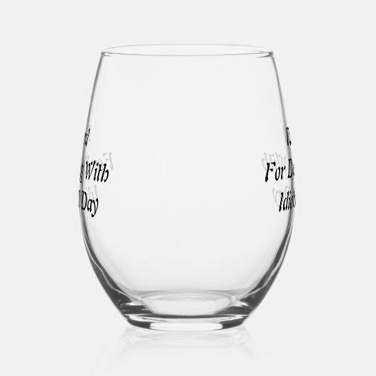 Grappig stamloos wijnglas wijnglas zonder voet