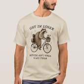 Grappig 'Stap in Loser, vuilnisbak team T-shirt (Voorkant)