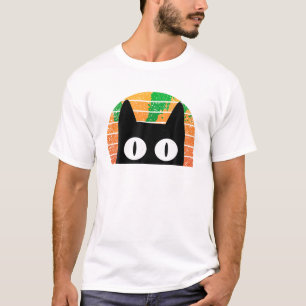 Grappig staren zwart kat  kat lover schattig kit t-shirt