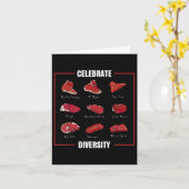 Grappig Steak Shirt vieren diversiteitstypes van S Kaart (Gele Bloem)