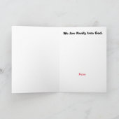 Grappig stel in bed romantische kaart (Binnen)