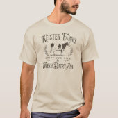 Grappig  Stijl Papa Joke Boerderij Fresh Koe T-shirt (Voorkant)