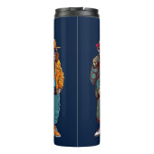 Grappig stijlvol dier Mode cadeau Thermosbeker (Achterkant)