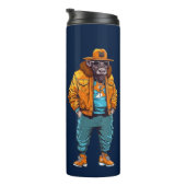 Grappig stijlvol dier Mode cadeau Thermosbeker (Geroteerd rechts)