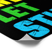 Grappig Stim en Laat Stim Autisme Bewustzijn Maand Poster (Hoek)