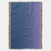 Grappig Stip Patroonblauw roze + uw idee Deken (Voorkant Verticaal)