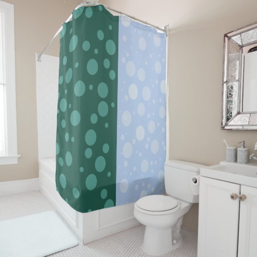 Grappig Stippen douchegordijn (In situ)