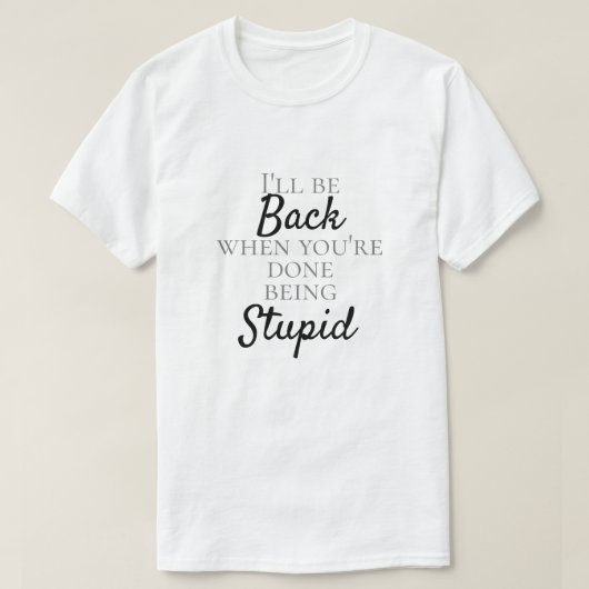 GRAPPIG "STOM"  T-SHIRT (Design voorkant)