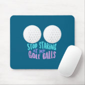Grappig Stop Met Het Aankijken Van Mijn Golf _ Moo Muismat (Met muis)