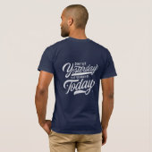 Grappig, stop met mij te volgen! evolutie t-shirt (Achterkant volledig)