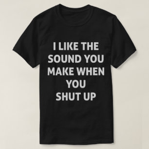 Grappig stop met praten hou je mond grappig T-shir T-shirt