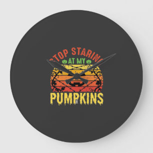 Grappig Stop Met Staren Naar Mijn Pompoenen Hallow Grote Klok