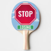 Grappig stop met verliezen tafeltennisbatje (Voorkant)