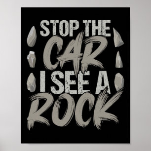 Grappig stoppen met auto's die ik zie van een rock poster