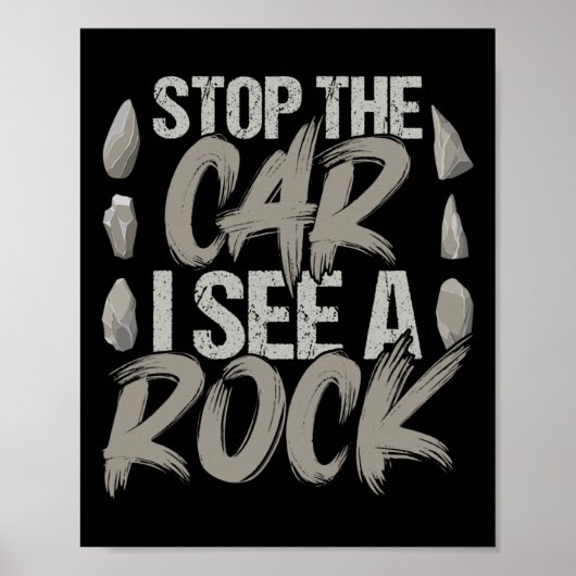 Grappig stoppen met auto's die ik zie van een rock poster (Voorkant)