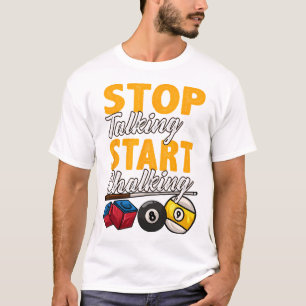 Grappig stoppen met praten en beginnen met panelen t-shirt