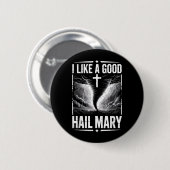 Grappig stormjager kostuum Jezus geloof Ronde Button 5,7 Cm (Voorkant /achterkant)