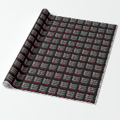 Grappig stout cadeaupapier (Uitgerold)