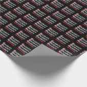 Grappig stout cadeaupapier (Hoek)