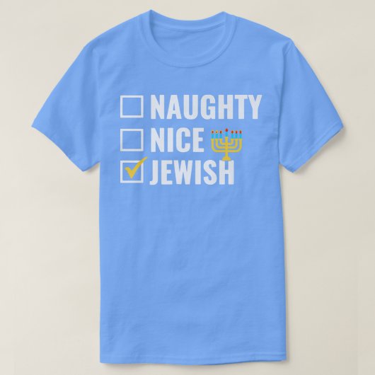 Grappig Stout Leuk Joods Gelukkig Hanukkah Matchin T-shirt (Design voorkant)