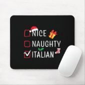 Grappig Stoute Leuke Italiaanse kerstfamilie pyjam Muismat (Met muis)