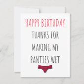 Grappig stoute verjaardagskaart voor hem feestdagenkaart (Voorkant)