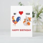 Grappig stoute verjaardagskaart voor volwassenen bedankkaart (Staand voorkant)