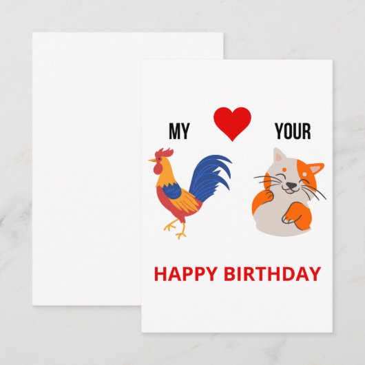 Grappig stoute verjaardagskaart voor volwassenen bedankkaart (Voorkant / Achterkant)