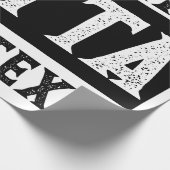 Grappig 'Straight Outta Jouw tekst' Cadeaupapier (Hoek)