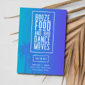 Grappig strand Bestemming Bruiloft Save The Date