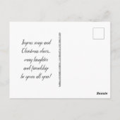 Grappig strand Kerstmis Groeten Briefkaart (Achterkant)