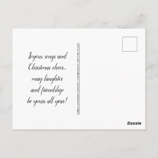 Grappig strand Kerstmis Groeten Briefkaart (Achterkant)