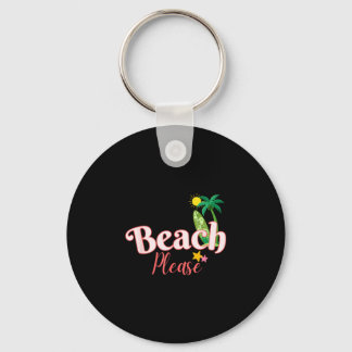 Grappig strand zomervakantie graphics leuk aan zee sleutelhanger