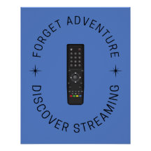 Grappig Streaming Poster | Decor voor tv- of filmf