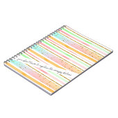 Grappig Strepen Kleurrijk Notitieboek (Linkerzijde)