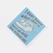 Grappig strijkontwerp Ik haat strijken Servet (Hoek)